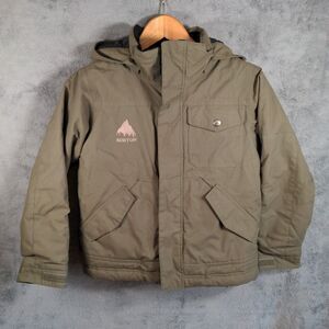 Burton Chittagong Dayride Ski Jacket Unisex XS Olive Green Hooded Snowboard